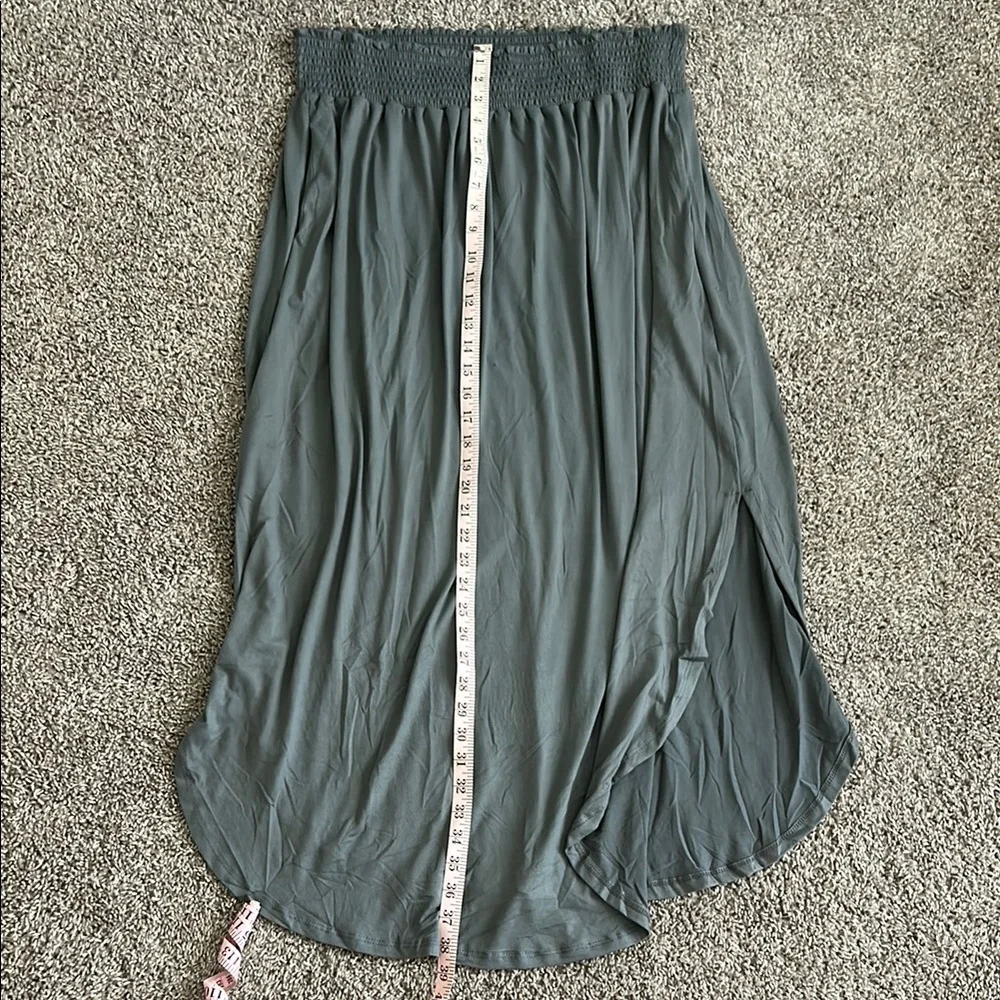 Classy Gray Maxi Skirt - Picture 7 of 7